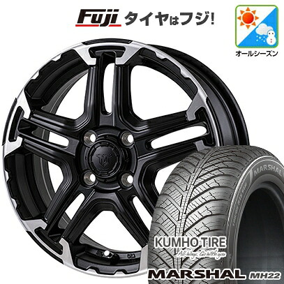 【新品】ルーミー・パッソ・ジャスティ・トール オールシーズンタイヤ ホイール4本セット 175/55R15 クムホ マーシャル MH22 オールシーズン(限定) モンツァ JPスタイル MJ-T 5.5J 15インチ(送料無料)|フジ スペシャルセレクション