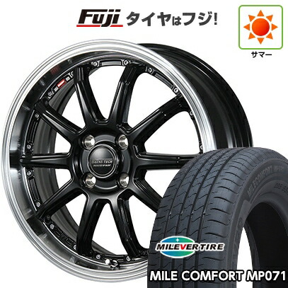 【新品 軽自動車】ハスラー デリカミニ(4WD) 夏タイヤ ホイール4本セット 165/60R15 ミレバー ミレコンフォート MP071(限定) ブレスト バーンズテック S10-DP 4.5J 15インチ(送料無料)