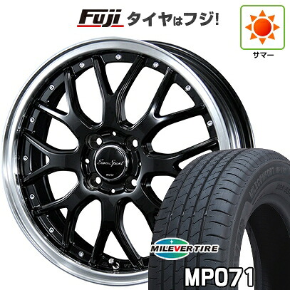 【新品国産車用4穴100】 夏タイヤ ホイール4本セット 185/55R16 ミレバー ミレコンフォート MP071(限定) ブレスト ユーロスポーツ タイプ815 6J 16インチ(送料無料)