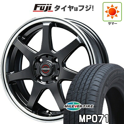 【新品国産車用4穴100】 夏タイヤ ホイール4本セット 185/60R15 ミレバー ミレコンフォート MP071(限定) ブレスト ユーロマジック タイプS-07 5.5J 15インチ(送料無料)|フジ スペシャルセレクション