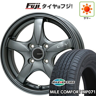 【新品 軽自動車】N-BOX タント スペーシア 夏タイヤ ホイール4本セット 155/65R14 ミレバー ミレコンフォート MP071(限定) レアマイスター CS-V(ガンメタ) 4.5J 14インチ(送料無料) 32,760円