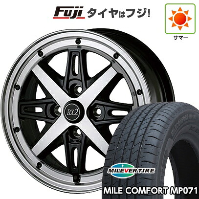 【新品 軽自動車】N-BOX タント スペーシア 夏タイヤ ホイール4本セット 155/65R14 ミレバー ミレコンフォート MP071(限定) ドゥオール アルジェノン フェニーチェ RX-2 4.5J 14インチ(送料無料)|フジ スペシャルセレクション