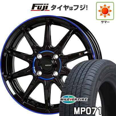 【新品国産車用4穴100】 夏タイヤ ホイール4本セット 185/60R15 ミレバー ミレコンフォート MP071(限定) ホットスタッフ ジースピード P-05R 5.5J 15インチ(送料無料)