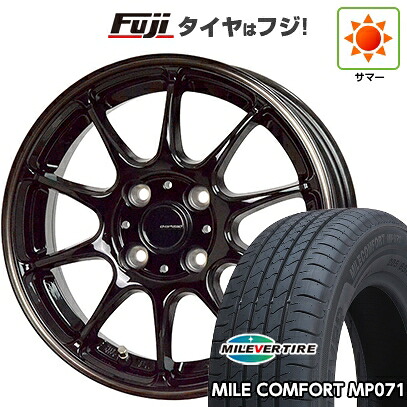 【新品 軽自動車】N-BOX タント スペーシア 夏タイヤ ホイール4本セット 155/65R14 ミレバー ミレコンフォート MP071(限定) ホットスタッフ ジースピード P-07 4.5J 14インチ(送料無料)