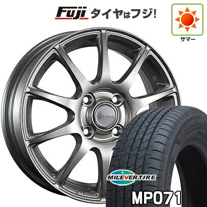 【新品国産車用4穴100】 夏タイヤ ホイール4本セット 185/65R15 ミレバー ミレコンフォート MP071(限定) ブリヂストン エコフォルム SE-23 5.5J 15インチ(送料無料)|フジ スペシャルセレクション