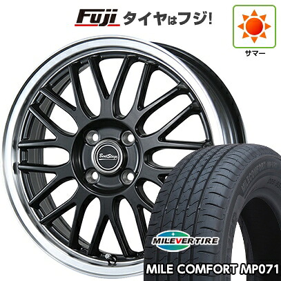 【新品 軽自動車】N-BOX タント スペーシア 夏タイヤ ホイール4本セット 155/65R14 ミレバー ミレコンフォート MP071(限定) ブレスト ビートステージ MT-C 4.5J 14インチ(送料無料)
