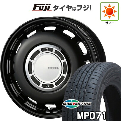 【新品国産車用4穴100】 夏タイヤ ホイール4本セット 185/60R15 ミレバー ミレコンフォート MP071(限定) コスミック クロスブラッド ディーゼル 6J 15インチ(送料無料)｜フジ スペシャルセレクション