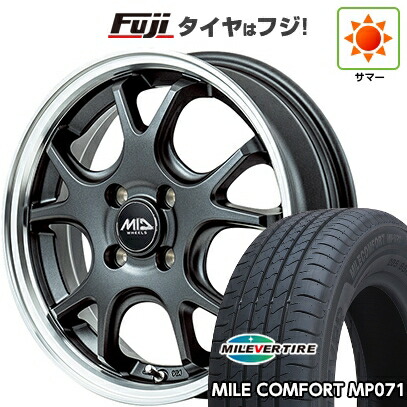 【新品 軽自動車】ハスラー デリカミニ(4WD) 夏タイヤ ホイール4本セット 165/60R15 ミレバー ミレコンフォート MP071(限定) MID WHEELS エグゼ5 Vセレクション 4.5J 15インチ(送料無料)