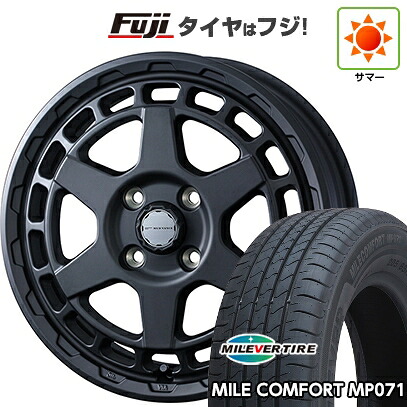 【新品 軽自動車】N-BOX タント スペーシア 夏タイヤ ホイール4本セット 155/65R14 ミレバー ミレコンフォート MP071(限定) WEDS ウェッズアドベンチャー マッドヴァンス X タイプS 4.5J 14インチ(送料無料)