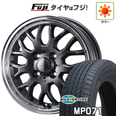 【新品国産車用4穴100】 夏タイヤ ホイール4本セット 185/60R15 ミレバー ミレコンフォート MP071(限定) WEDS ウェッズ グラフト 9M 5.5J 15インチ(送料無料)