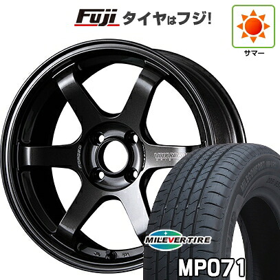 【新品国産車用4穴100】 夏タイヤ ホイール4本セット 185/60R15 ミレバー ミレコンフォート MP071(限定) RAYS レイズ ボルクレーシング TE37 ソニック 6J 15インチ(送料無料)