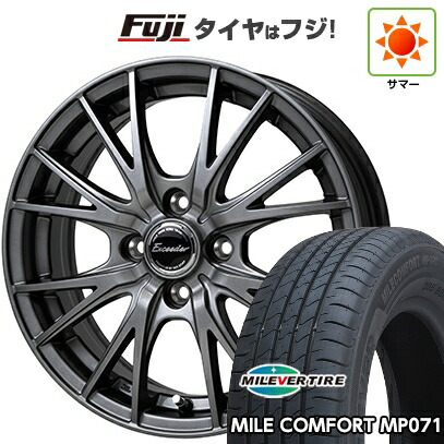 【新品 軽自動車】ハスラー デリカミニ(4WD) 夏タイヤ ホイール4本セット 165/60R15 ミレバー ミレコンフォート MP071(限定) ホットスタッフ エクシーダー E05II 4.5J 15インチ(送料無料)