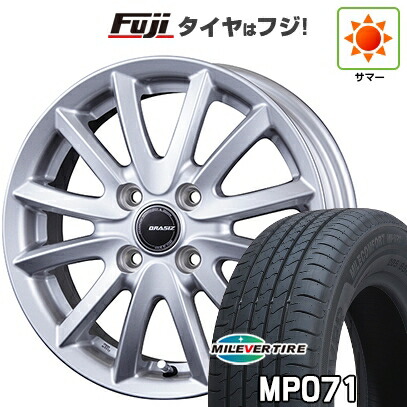 【新品国産車用4穴100】 夏タイヤ ホイール4本セット 185/60R15 ミレバー ミレコンフォート MP071(限定) コーセイ クレイシズ VS6 5.5J 15インチ(送料無料)