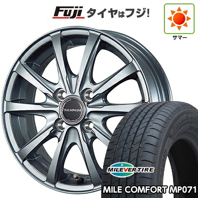 【新品 軽自動車】ハスラー デリカミニ(4WD) 夏タイヤ ホイール4本セット 165/60R15 ミレバー ミレコンフォート MP071(限定) ブリヂストン バルミナ LS10 4.5J 15インチ(送料無料)｜フジ スペシャルセレクション