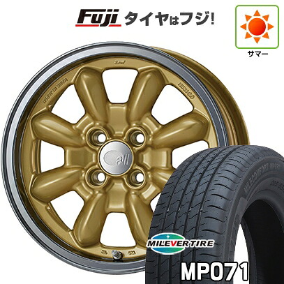 【新品国産車用4穴100】 夏タイヤ ホイール4本セット 185/60R15 ミレバー ミレコンフォート MP071(限定) ENKEI エンケイ all オールエイティーン コンペ 6J 15インチ(送料無料)