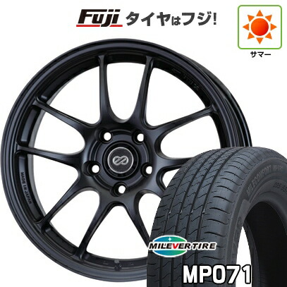 【新品国産車用4穴100】 夏タイヤ ホイール4本セット 185/60R15 ミレバー ミレコンフォート MP071(限定) ENKEI エンケイ PerformanceLine PF01 6.5J 15インチ(送料無料)｜フジ スペシャルセレクション