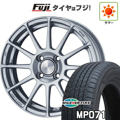 【新品国産車用4穴100】 夏タイヤ ホイール4本セット 185/60R15 ミレバー ミレコンフォート MP071(限定) ENKEI エンケイ PerformanceLine PF03 6J 15インチ(送料無料)