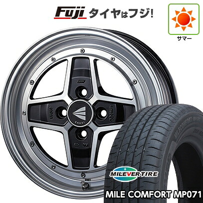 【新品 軽自動車】ハスラー デリカミニ(4WD) 夏タイヤ ホイール4本セット 165/60R15 ミレバー ミレコンフォート MP071(限定) ENKEI エンケイ Neo Classic アパッチ2 5J 15インチ(送料無料)
