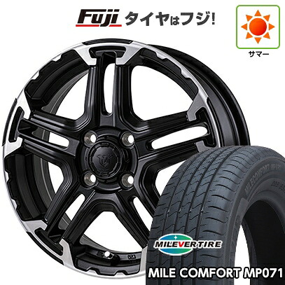 【新品国産車用4穴100】 夏タイヤ ホイール4本セット 185/65R15 ミレバー ミレコンフォート MP071(限定) モンツァ JPスタイル MJ-T 5.5J 15インチ(送料無料)