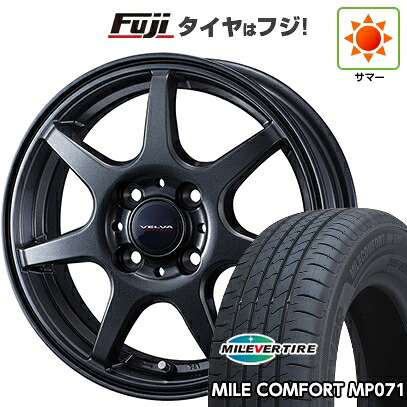 【新品 軽自動車】ハスラー デリカミニ(4WD) 夏タイヤ ホイール4本セット 165/60R15 ミレバー ミレコンフォート MP071(限定) WEDS ウェッズ ヴェルバ ワンダー 4.5J 15インチ(送料無料)|フジ スペシャルセレクション