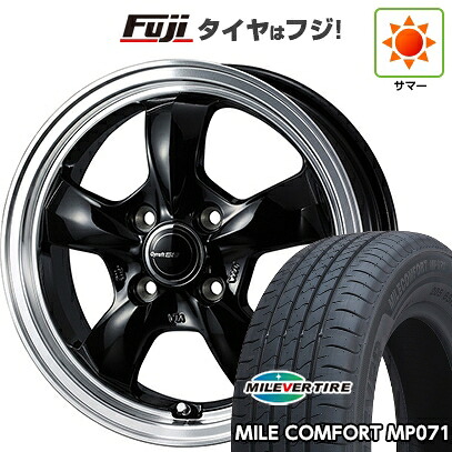【新品 軽自動車】ハスラー デリカミニ(4WD) 夏タイヤ ホイール4本セット 165/60R15 ミレバー ミレコンフォート MP071(限定) WEDS ウェッズ グラフト 5S 4.5J 15インチ(送料無料)｜フジ スペシャルセレクション