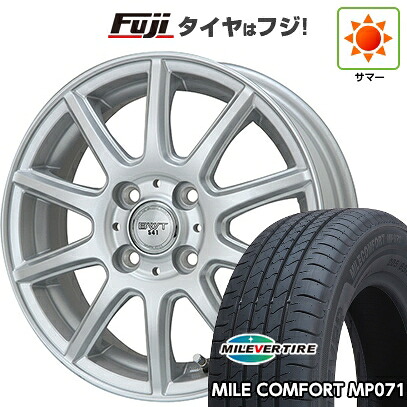 【新品 軽自動車】N-BOX タント スペーシア 夏タイヤ ホイール4本セット 155/65R14 ミレバー ミレコンフォート MP071(限定) ビッグウエイ BWT-541 4.5J 14インチ(送料無料)