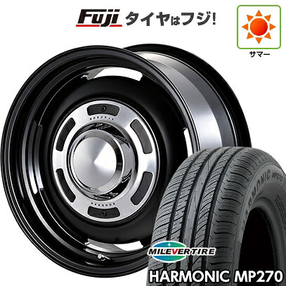 【新品国産車用4穴100】 夏タイヤ ホイール4本セット 185/55R15 ミレバー ハーモニック MP270(限定) モーターファーム ソノーラ 6J 15インチ(送料無料)