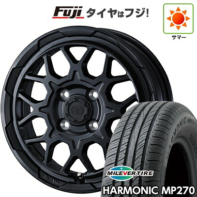 【新品国産車用4穴100】 夏タイヤ ホイール4本セット 175/65R14 ミレバー ハーモニック MP270(限定) WEDS ウェッズアドベンチャー スタットベルク2 5J 14インチ(送料無料)