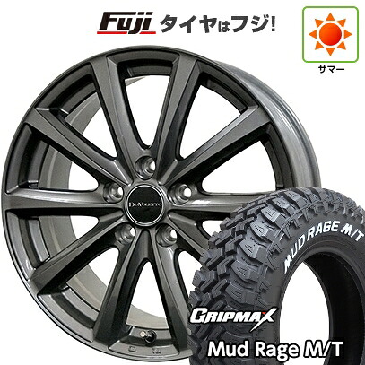 【新品】プロボックス/サクシード(リフトアップ) 夏タイヤ ホイール4本セット 185R14C 102/100Q グリップマックス マッドレイジM/T RWL(限定) コスミック ディアヴォレット D.TEN 5J 14インチ(送料無料)