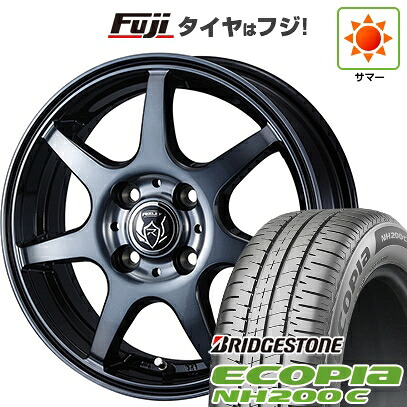 【新品 軽自動車】N-BOX タント スペーシア 夏タイヤ ホイール4本セット 165/55R15 ブリヂストン エコピア NH200 C WEDS ウェッズ ライツレー KW 4.5J 15インチ(送料無料)｜フジ スペシャルセレクション