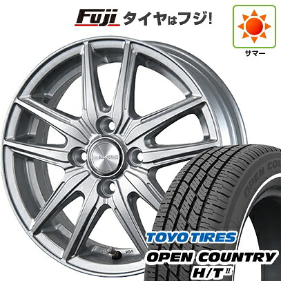 【新品 軽自動車】タフト ソリオ 夏タイヤ ホイール4本セット 165/65R15 トーヨー オープンカントリー H/TII ホワイトリボン ブリヂストン エコフォルム SE-20 4.5J 15インチ(送料無料)