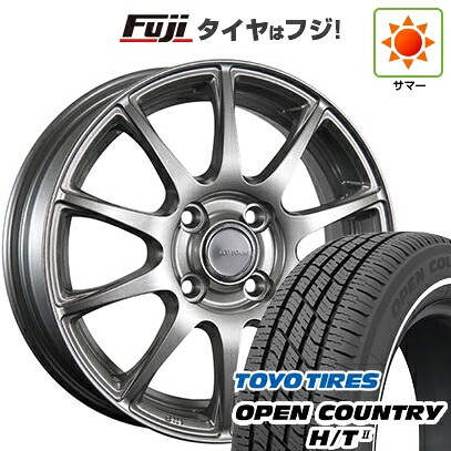 【新品 軽自動車】タフト ソリオ 夏タイヤ ホイール4本セット 165/65R15 トーヨー オープンカントリー H/TII ホワイトリボン ブリヂストン エコフォルム SE-23 4.5J 15インチ(送料無料)
