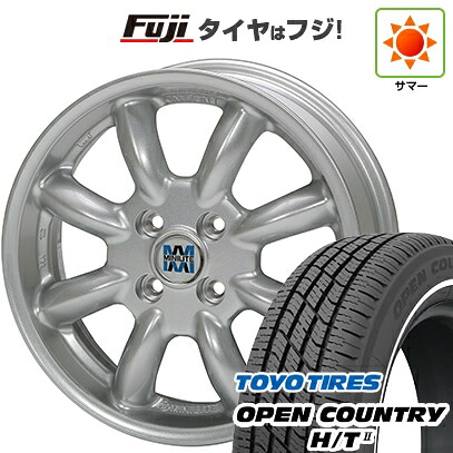【新品 軽自動車】タフト ソリオ 夏タイヤ ホイール4本セット 165/65R15 トーヨー オープンカントリー H/TII ホワイトリボン ミニライト 4.5J 15インチ(送料無料)