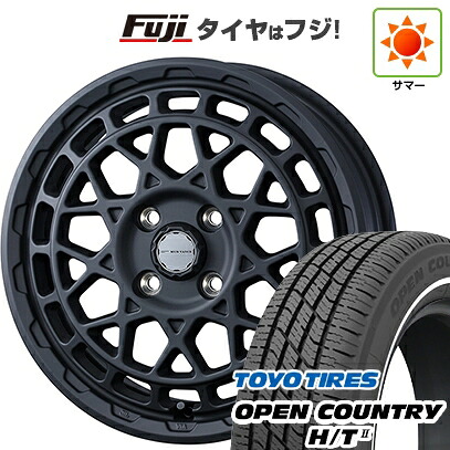 【新品 軽自動車】タフト ソリオ 夏タイヤ ホイール4本セット 165/65R15 トーヨー オープンカントリー H/TII ホワイトリボン WEDS ウェッズアドベンチャー マッドヴァンス X タイプM 4.5J 15インチ(送料無料)