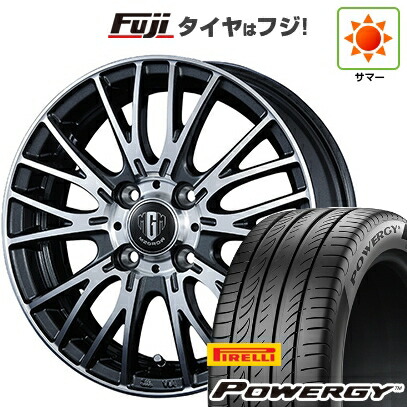 【新品国産車用4穴100】 夏タイヤ ホイール4本セット 185/60R15 ピレリ パワジー コーセイ MZ-GROW VM25R 5.5J 15インチ(送料無料)