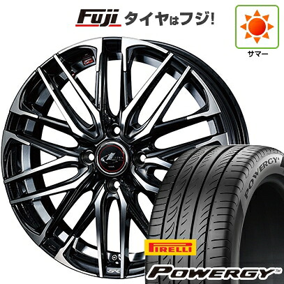 【新品国産車用4穴100】 夏タイヤ ホイール4本セット 195/55R16 ピレリ パワジー WEDS ウェッズ レオニス SK 6J 16インチ(送料無料)