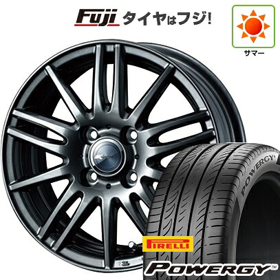【新品国産車用4穴100】 夏タイヤ ホイール4本セット 175/65R15 ピレリ パワジー WEDS ウェッズ ザミック ティート 5.5J 15インチ(送料無料)|フジ スペシャルセレクション