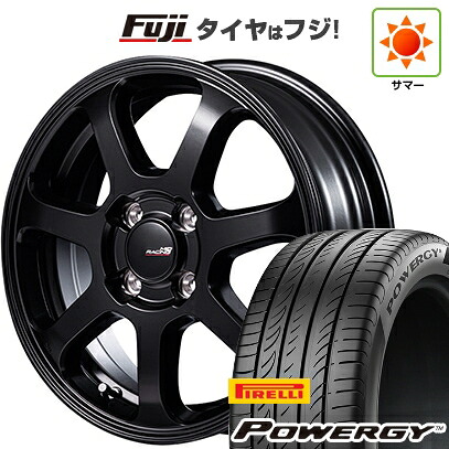 【新品 軽自動車】N-BOX タント スペーシア 夏タイヤ ホイール4本セット 165/55R15 ピレリ パワジー MID WHEELS MID RACING R07 タイプS 5J 15インチ(送料無料)