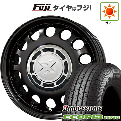 【新品】プロボックス/サクシード(リフトアップ) 夏タイヤ ホイール4本セット 185/80R14 102/100N ブリヂストン エコピア R710 コスミック クロスブラッド スティール 5J 14インチ(送料無料)