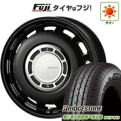 【新品】プロボックス/サクシード(リフトアップ) 夏タイヤ ホイール4本セット 185/80R14 102/100N ブリヂストン エコピア R710 コスミック クロスブラッド ディーゼル 5J 14インチ(送料無料)