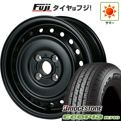 【新品】プロボックス/サクシード(リフトアップ) 夏タイヤ ホイール4本セット 185/80R14 102/100N ブリヂストン エコピア R710 ドゥオール アルジェノン フェニーチェ RX-6 5J 14インチ(送料無料)
