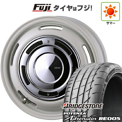 【新品 軽自動車】N-BOX タント スペーシア 夏タイヤ ホイール4本セット 165/55R15 ブリヂストン ポテンザ アドレナリン RE005 クリムソン ディーン クロスカントリー 4.5J 15インチ(送料無料)