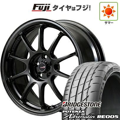【新品 軽自動車】N-BOX タント スペーシア 夏タイヤ ホイール4本セット 165/55R15 ブリヂストン ポテンザ アドレナリン RE005 MID WHEELS MID RACING R10 EVO 5J 15インチ(送料無料)