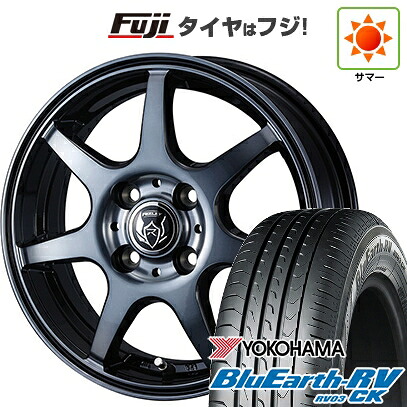 【パンク保証付き】【新品国産車用4穴100】 夏タイヤ ホイール4本セット 165/70R14 ヨコハマ ブルーアース RV-03CK WEDS ウェッズ ライツレー KW 5J 14インチ(送料無料)