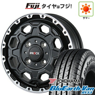 【新品】プロボックス/サクシード(160系) 夏タイヤ ホイール4本セット 155/80R14 88/86N ヨコハマ ブルーアース Van RY55 ブレスト バーンズテック プロックストリーム 5J 14インチ(送料無料)