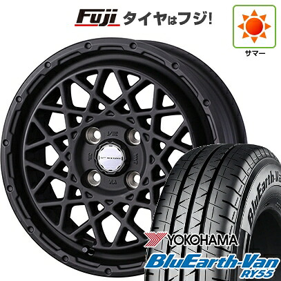 【新品】プロボックス/サクシード(リフトアップ) 夏タイヤ ホイール4本セット 185/80R14 102/100N ヨコハマ ブルーアース Van RY55 WEDS ウェッズアドベンチャー マッドヴァンス 09 5J 14インチ(送料無料)