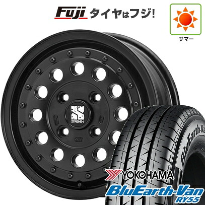 【新品】プロボックス/サクシード(リフトアップ) 夏タイヤ ホイール4本セット 185/80R14 102/100N ヨコハマ ブルーアース Van RY55 MLJ エクストリームJ ラギッド 5J 14インチ(送料無料)