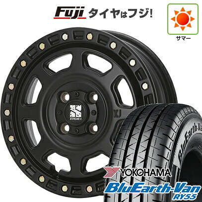 【新品】プロボックス/サクシード(リフトアップ) 夏タイヤ ホイール4本セット 185/80R14 102/100N ヨコハマ ブルーアース Van RY55 MLJ エクストリームJ XJ07 5J 14インチ(送料無料)