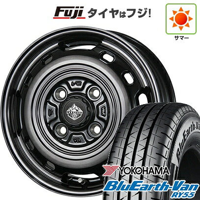 【新品】プロボックス/サクシード(リフトアップ) 夏タイヤ ホイール4本セット 185/80R14 102/100N ヨコハマ ブルーアース Van RY55 トピー ランドフット XFG 数量限定 5J 14インチ(送料無料)｜フジ スペシャルセレクション