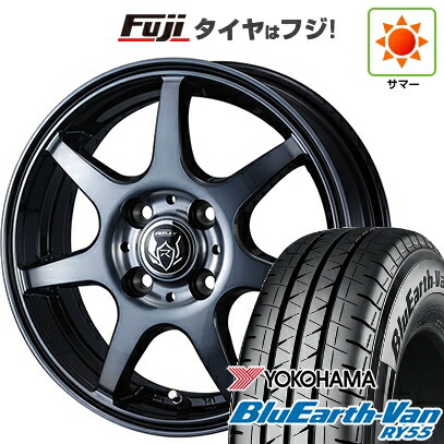 【新品 軽自動車】軽トラ 軽バン 夏タイヤ ホイール4本セット 145/80R12 80/78N ヨコハマ ブルーアース Van RY55 WEDS ウェッズ ライツレー KW 4J 12インチ(送料無料) 77,000円